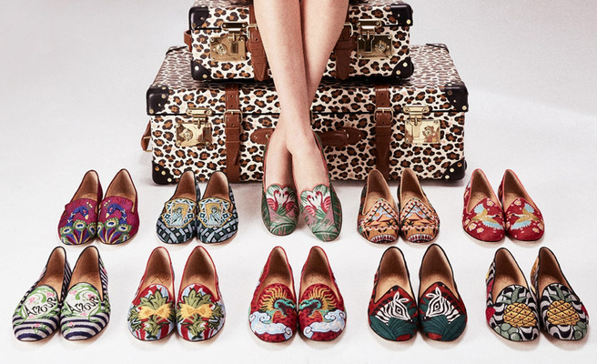 ������������� Charlotte Olympia x Globe-Trotter ��� ������������